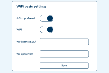 Illustration of settings webpage