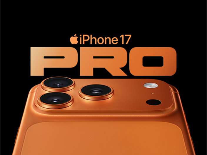 Image of the iPhone 17 Pro smartphone and the iPhone 17 Pro logo